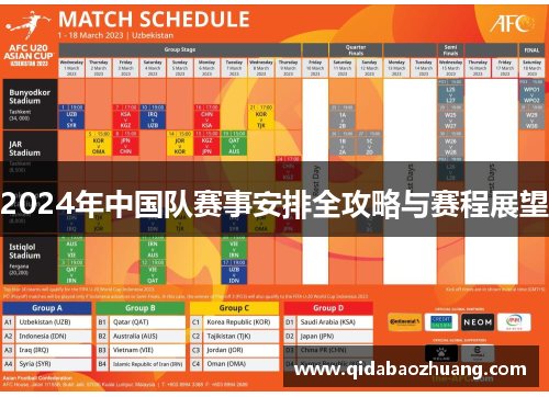2024年中国队赛事安排全攻略与赛程展望